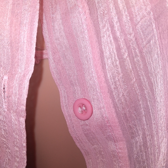 3 Piece Sheer Pink Sexy Swimsuit Pants Set - Picture 5 of 12